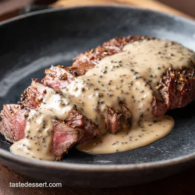 Kickin Peppercorn Sauce for Steak Bistro Magic Recipe Card