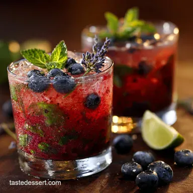 Blueberry Mojitos with Lavender Syrup A Sophisticated Summer Cooler
