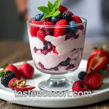 My Grandmother's Elegant Layered Berry Mousse: An Easy Summer Treat Recipe Card