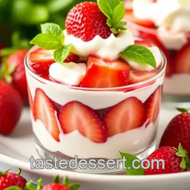 How to Make a Layered Strawberry Basil Delight in 15 Min: Easily Irresistible! Recipe Card