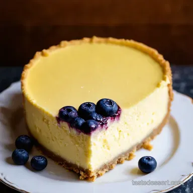 Lemon Blueberry Bliss My Foolproof Cheesecake Recipe Recipe Card