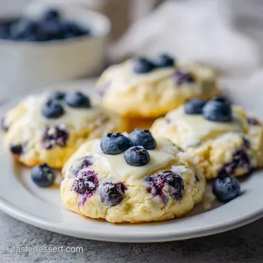 Lemon Blueberry Cheesecake Cookies: 37 Min Recipe Card