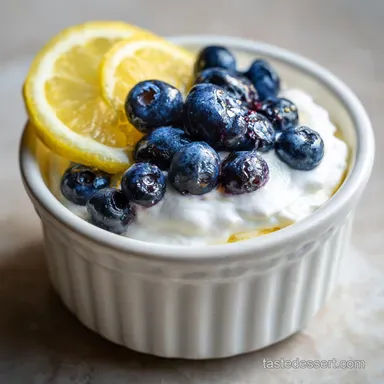 Lemon Blueberry Dessert in 15 Minutes Recipe Card