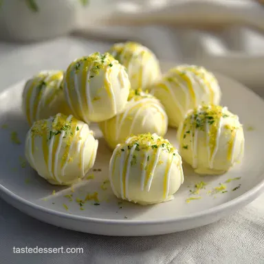 Lemon Cheesecake Truffles: 24 Servings Recipe Card