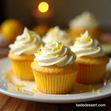 Sunshine Lemon Elderflower Cupcakes with Honey Buttercream Recipe Card