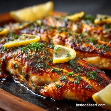 Tastiest and Juicy Grilled Fish Lemon Herb Magic in Minutes Recipe Card