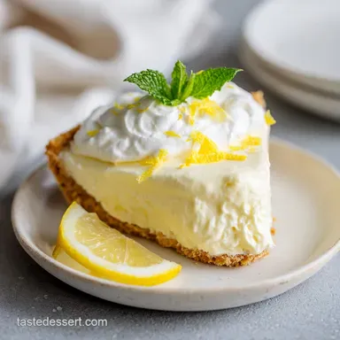 Lemon Mascarpone Dream Pie: Creamy No Bake Summer Dessert Recipe Card
