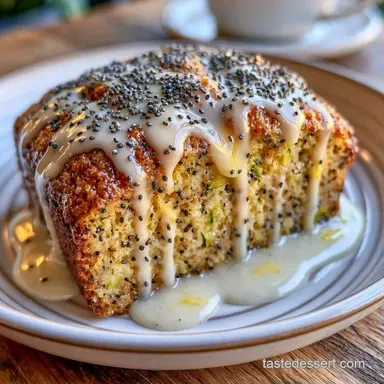 Lemon Poppy Zucchini Bread for 10 Slices Recipe Card