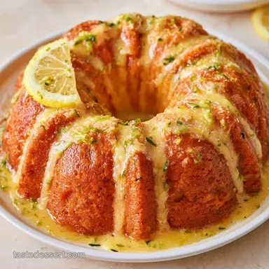 Lemon Zucchini Bundt Cake Recipe for 15 Recipe Card