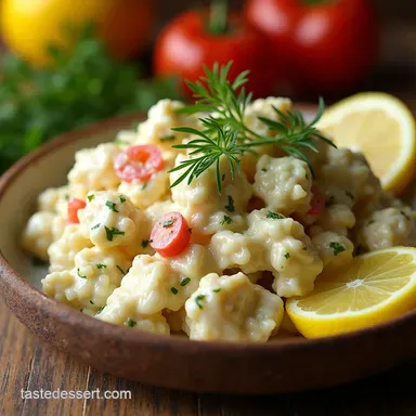 The Glorious Lemony Dill Crab Salad Recipe Ready in 20 Mins Recipe Card