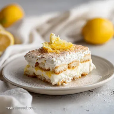 Limoncello Tiramisu in 25 Minutes - Creamy Citrus Mascarpone Recipe Card