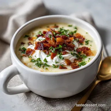 Loaded Potato Soup: Creamy & Comforting Recipe Recipe Card