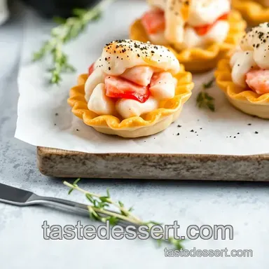 Lobster Tail Pastries with Lemon-Ricotta Filling presentation