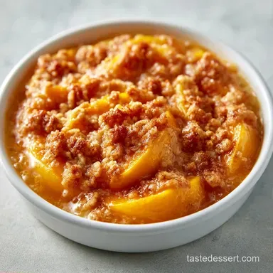 Low Calorie Peach Dessert in 1 Hour Recipe Card