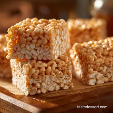 Low Fat Rice Krispy Treats: Chewy, Guilt-Free No-Bake Squares Recipe Card