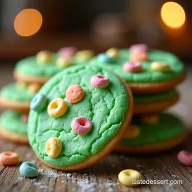 Lucky Charm Sugar Cookies St Patricks Day Fun Recipe Card