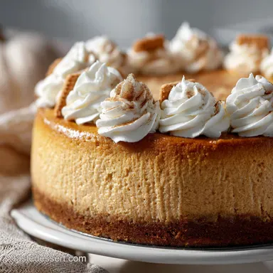 Make Ahead Thanksgiving Desserts: Creamy Speculoos Pumpkin Cheesecake