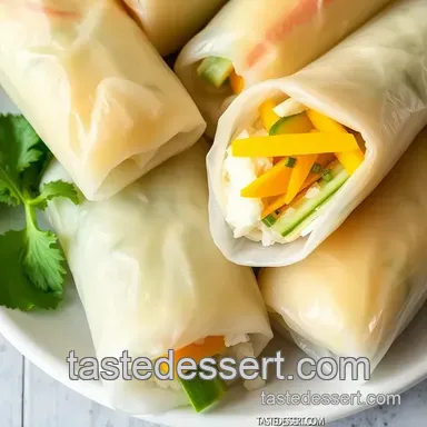 How to Make Coconut Mango Rice Paper Rolls Fast: 5 Delicious Tips! Recipe Card