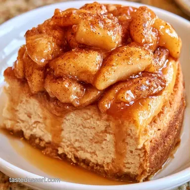 Maple Caramel Apple Cheesecake for 8 Recipe Card