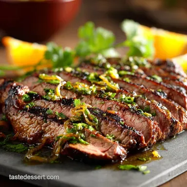 Marinated Grilled Flank Steak: Easy Citrus-Herb Marinade Recipe
