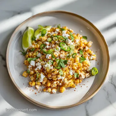 Mexican Street Corn Salad in 20 Minutes with Tangy Lime Dressing Recipe Card