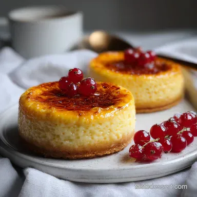 Mini Creme Brulee Cheesecakes for 12 Servings