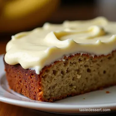 The Ultimate Moist Banana Bread with Cream Cheese Frosting Recipe Card