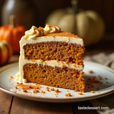 Irresistibly Moist Pumpkin Spice Layer Cake Recipe Recipe Card
