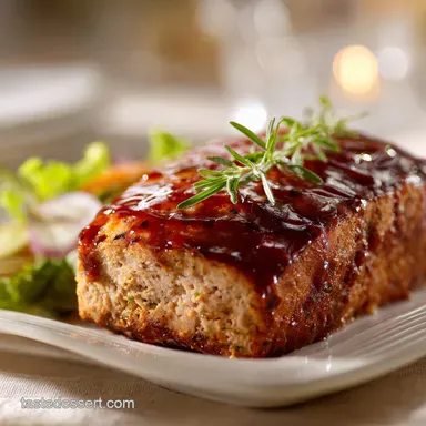 Turkey Meatloaf Recipe: Moist Flavourful with Tangy Glaze Recipe Card