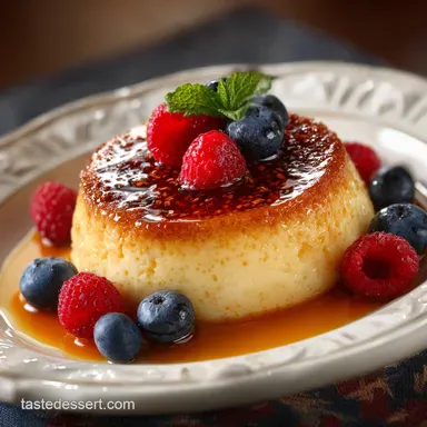 MolassesSweetened Baked Custard: Silky, Old-Fashioned New England Dessert Recipe Card
