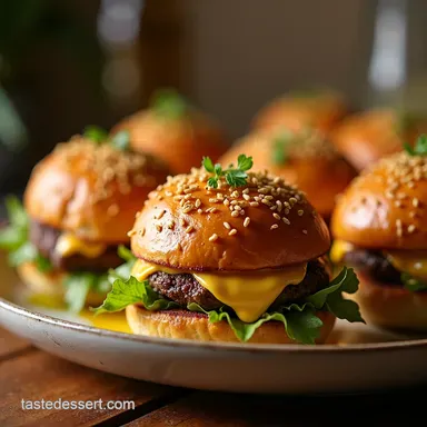 Garlic Parmesan Cheeseburger Bombs Recipe Oven Baked Recipe Card
