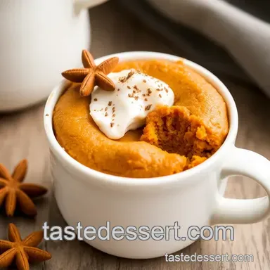 Cozy Mug Cake Pumpkin Spice Delight in 6 Minutes: An Easy Fall Escape Recipe Card