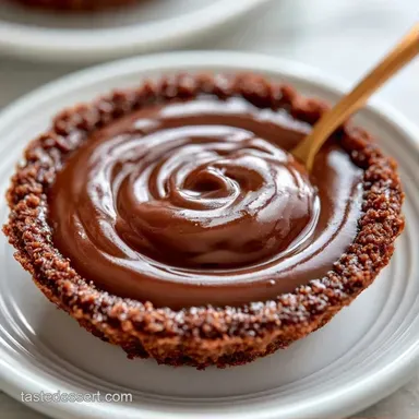 No Bake Chocolate Pudding Pie with Yogurt Recipe Card