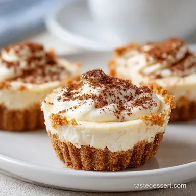 No Bake Mini Biscoff Cheesecakes for 12 Servings Recipe Card
