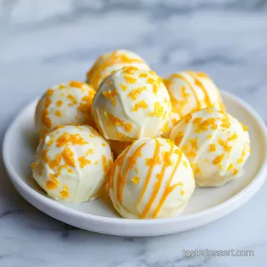 No Bake Orange Creamsicle Truffles for 24 Recipe Card