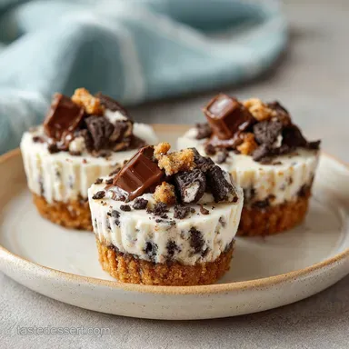 No Bake Cookies and Cream Cheesecake Cups in 20 Minutes Recipe Card