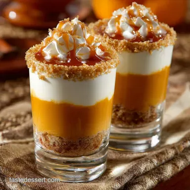 Pumpkin Cheesecake Shooters Ultra-Creamy No-Bake Dessert Shots Recipe Card