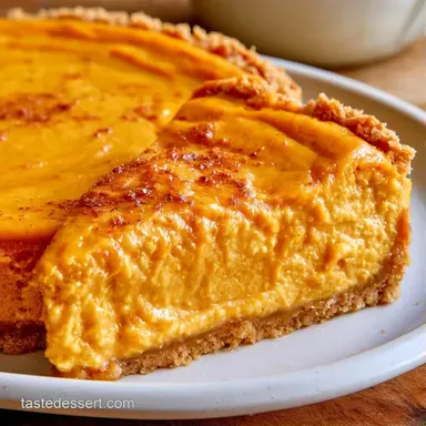 NoBake Pumpkin Mousse Cheesecake for 8 Recipe Card