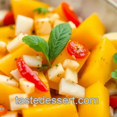 My Favorite No-Cook Mango Salad with Sweet Chili Lime: A Tropical Delight