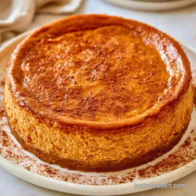 No Crust Pumpkin Cheesecake: Creamy Recipe Card