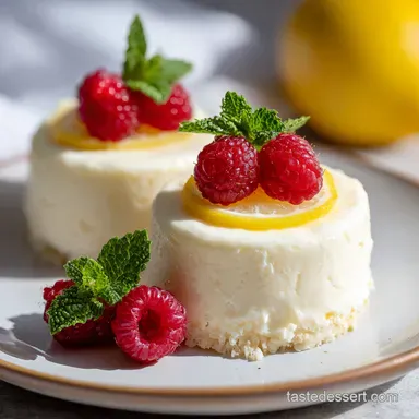 NoBake Lemon Cheesecake Mousse Cups in 15 Minutes Recipe Card