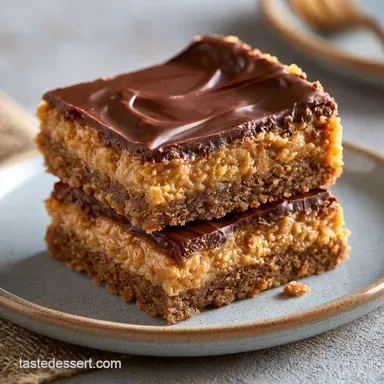 NoBake Peanut Butter Bars in 12 Minutes
