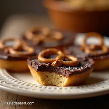 The Best NoBake Peanut Butter Chocolate Pretzel Tart Recipe Recipe Card