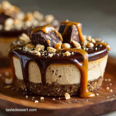 UltraCreamy NoBake Vegan Peanut Butter Cup Cheesecake Recipe Recipe Card