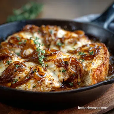 French Onion Chicken: The Ultimate One-Pan Comfort Bake Recipe Recipe Card