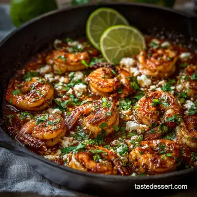 OneSkillet Mexican Shrimp Diablo Dinner: Spicy Weeknight Recipe Ready in 33 Minutes Recipe Card