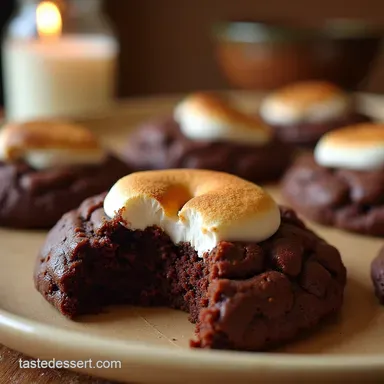 Ooey Gooey Chocolate Marshmallow Cookies Recipe Recipe Card