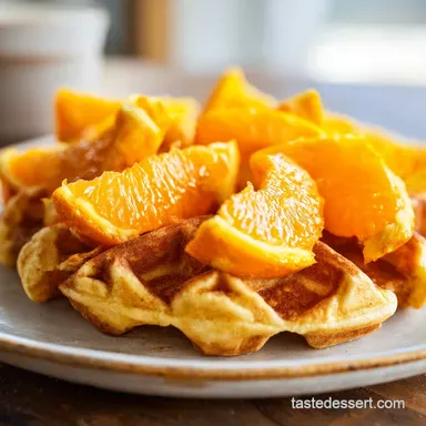 Orange Cinnamon Waffles in 20 Minutes Recipe Card