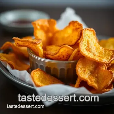 Oven-Baked Crispy Potato Chips: The Ultimate Guilt-Free Snack presentation