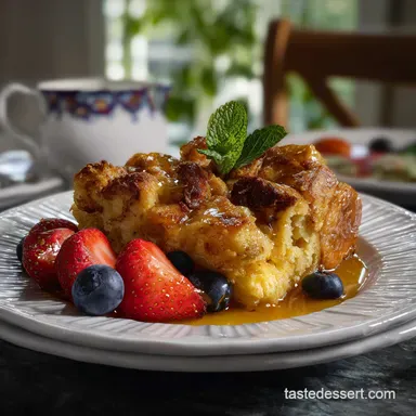 French Toast Casserole Overnight: Brioche Bake Recipe Card